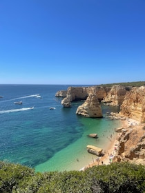 From Faro: Benagil, Algar Seco, and Marinha Adventure Tour