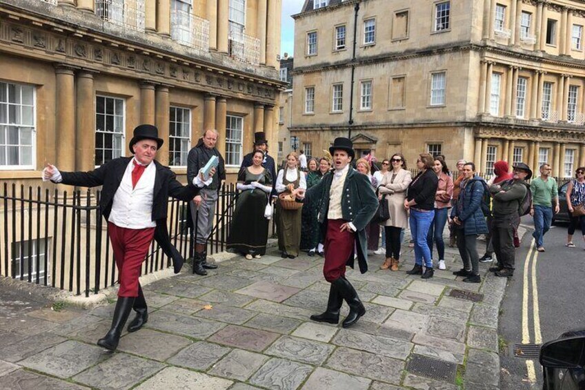 Filming in Bath