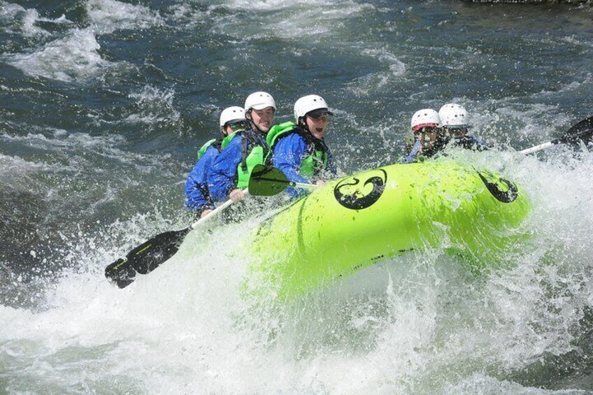 Class 3+ Satans Cesspool Rapid on the South Fork American River