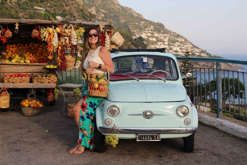 Picture 5 for Activity Positano/Praiano: Iconic Fiat 500 Private Amalfi Coast Tour