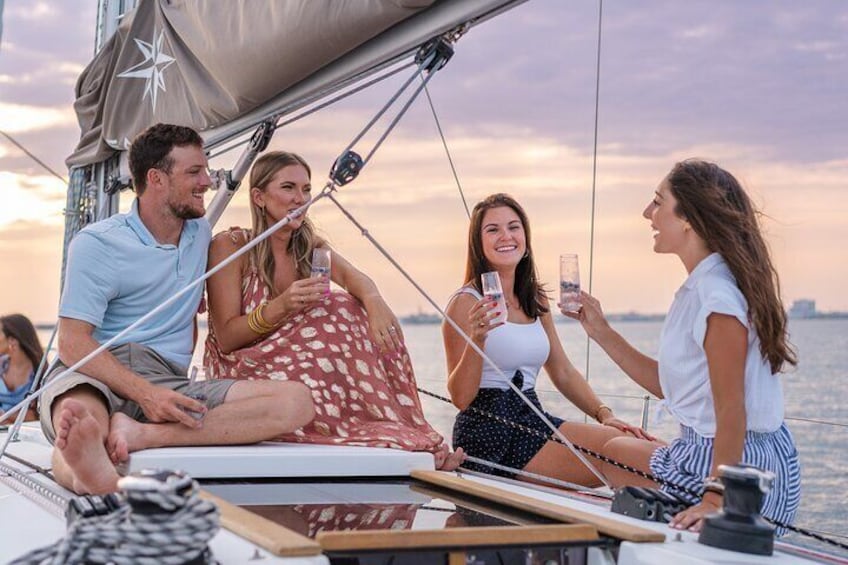 Unwind as our professional crew pampers you on board your sailing experience!