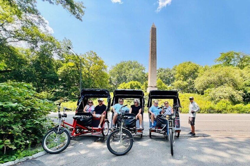 Pedicab Tour guide at work 