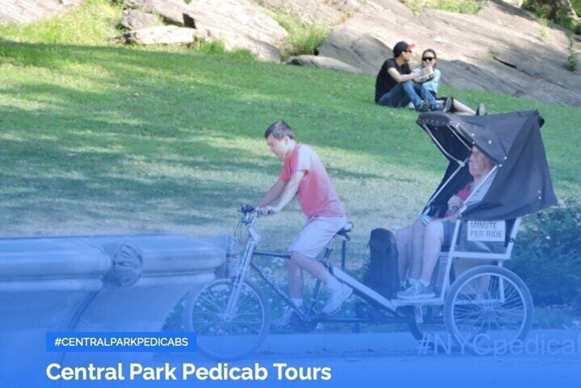 Central Park Pedicab Tour Guide at Work