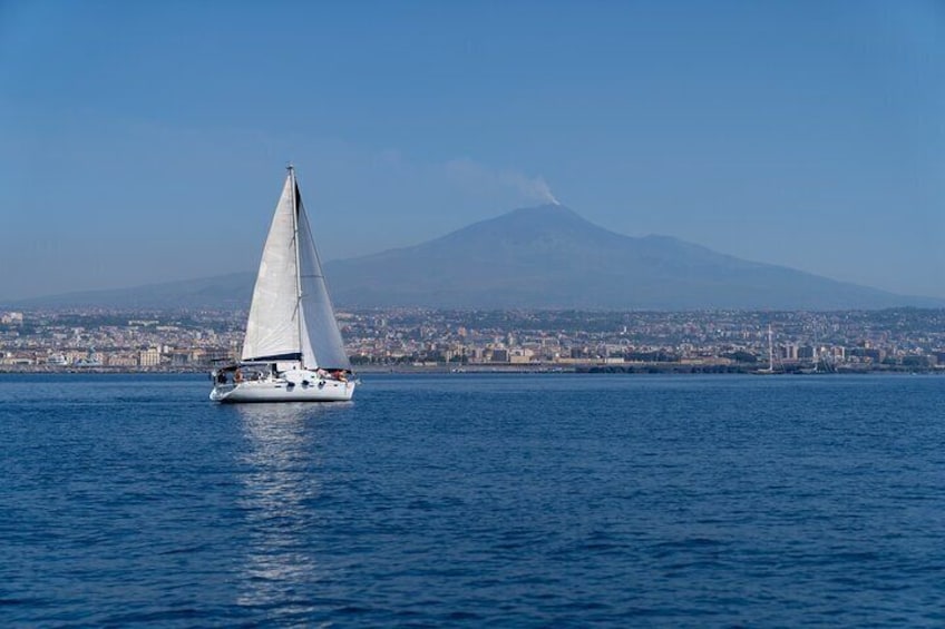 Catania boat tour along the coast with aperitif and snorkeling