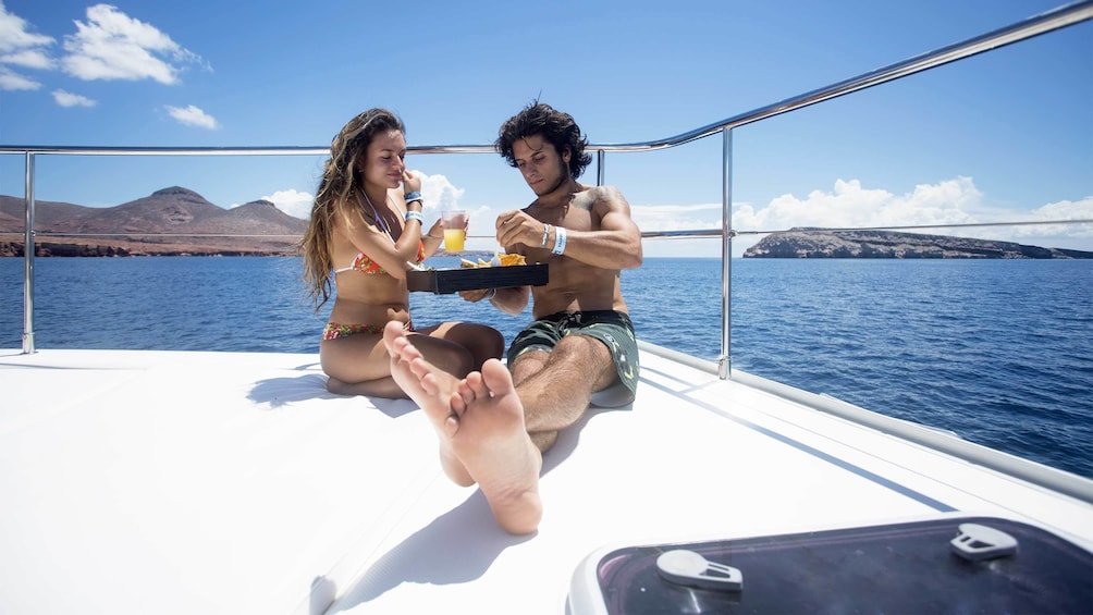 Show item 5 of 10. Couple enjoying the Sea of Cortes Adventure in Mexico