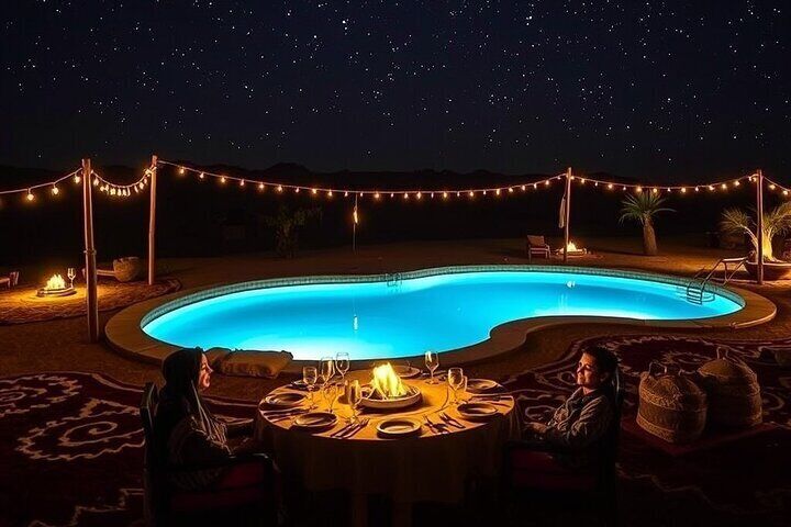 Luxury Dinner Under Stars & Camel ride on Sunset in Agafay Desert