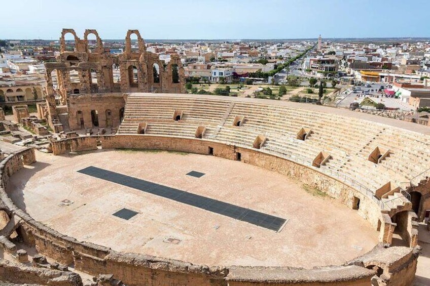 EL Jem Roman Colosseum, Amphitheater