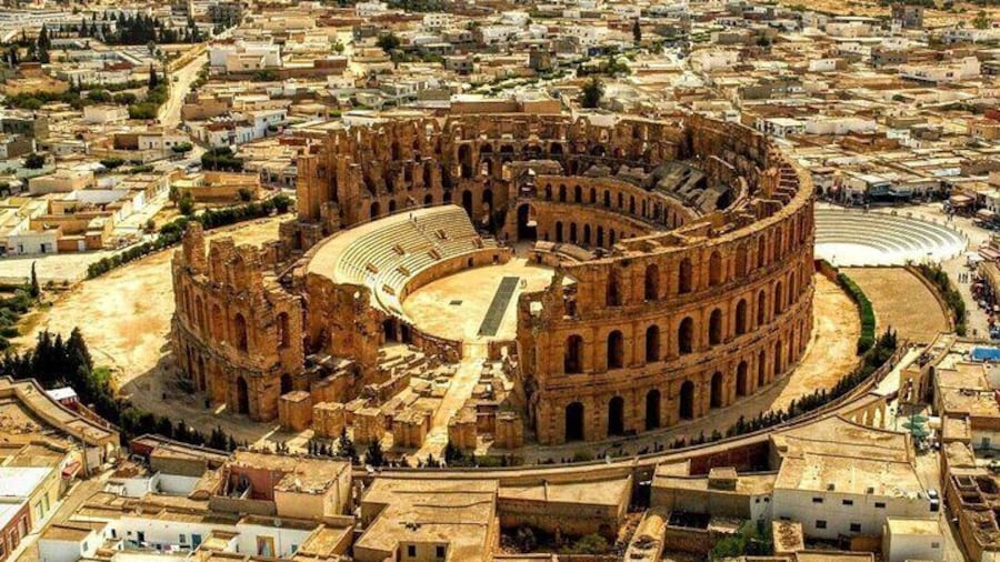 EL Jem Roman Colosseum, Amphitheater