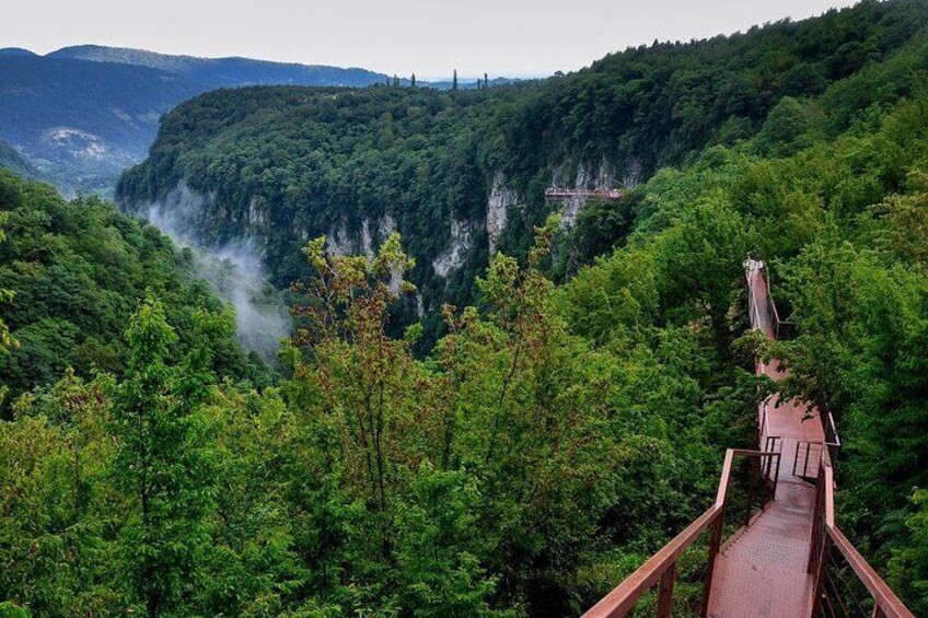 Prometheus Cave, Okatse Canyon and Martvili Canyon from Kutaisi