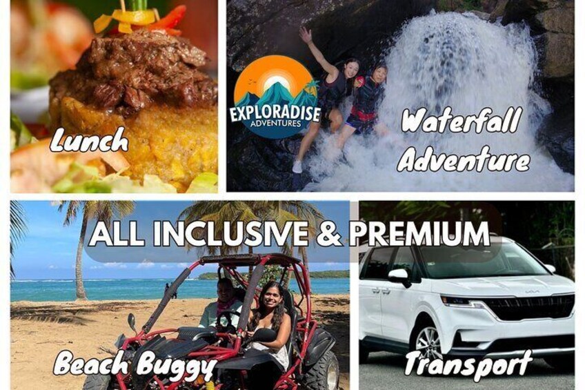 San Juan: El Yunque Waterfalls & Scenic Beach Buggy Adventure
