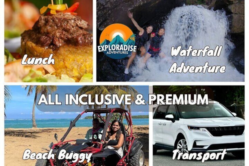 San Juan: El Yunque Waterfalls & Scenic Beach Buggy Adventure