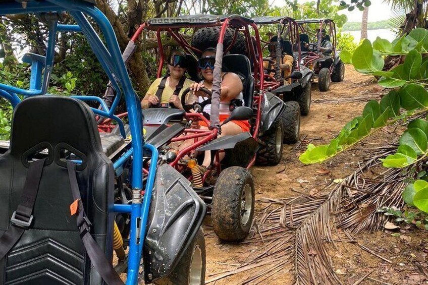 San juan; El Yunque Waterfall Adventure & Beach Buggy W. Transfer