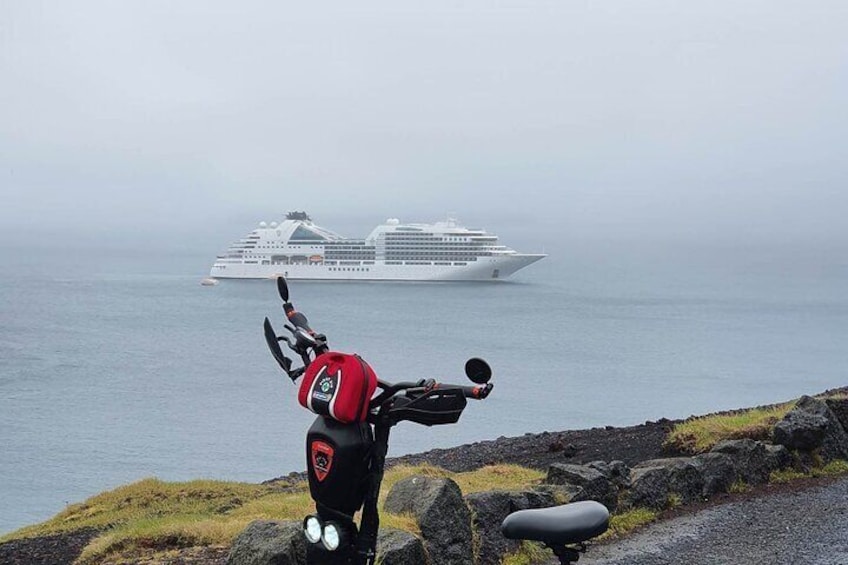 Eyjascooter tour in Westman Island