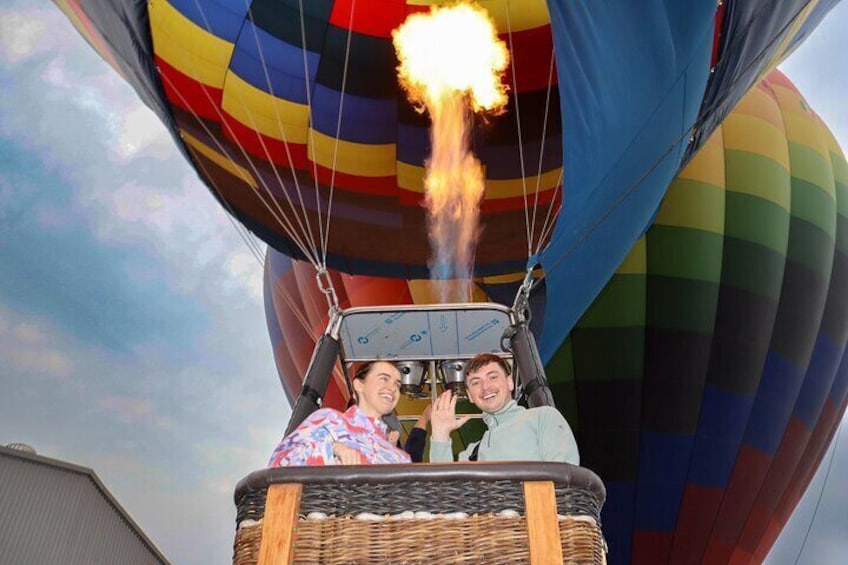 Balloon flight with tour to Teotihuacán from Mexico City