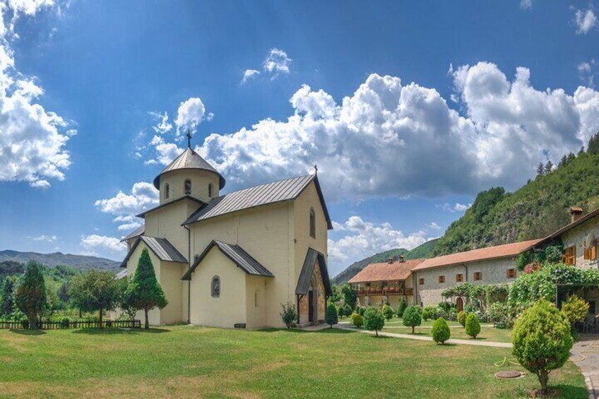 Moraca Monastery in the canyon of Moraca river