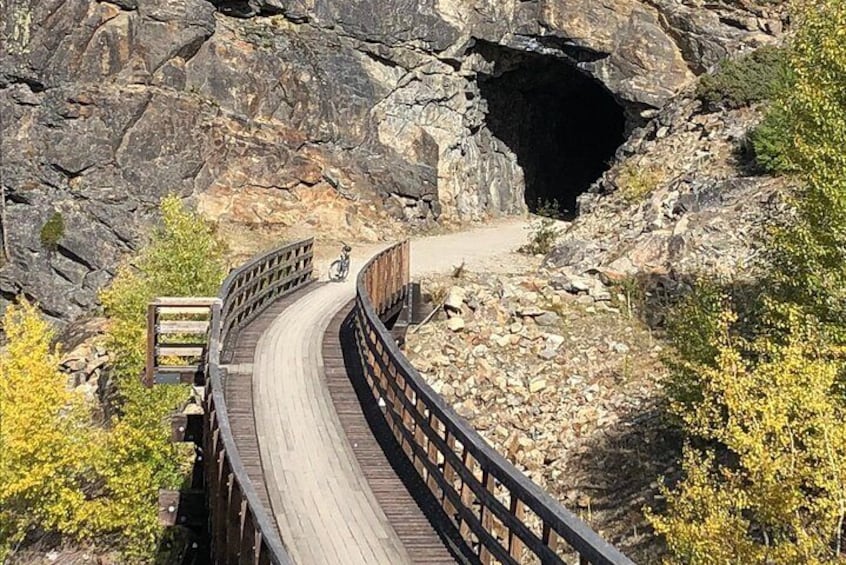 Bicyle Tour on Historical Kettle Valley Railway from Myra Canyon to Penticton