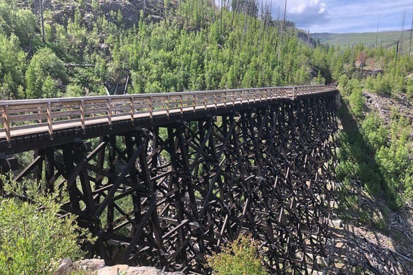Bicyle Tour on Historical Kettle Valley Railway from Myra Canyon to Penticton