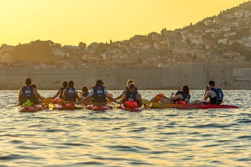 Dubrovnik Sea Kayaking Sunset Paddle