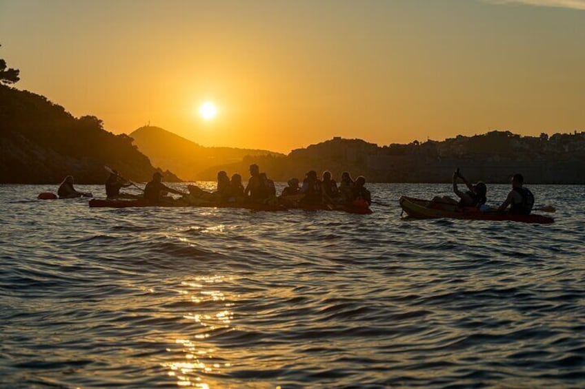 Dubrovnik Sea Kayaking Sunset Paddle