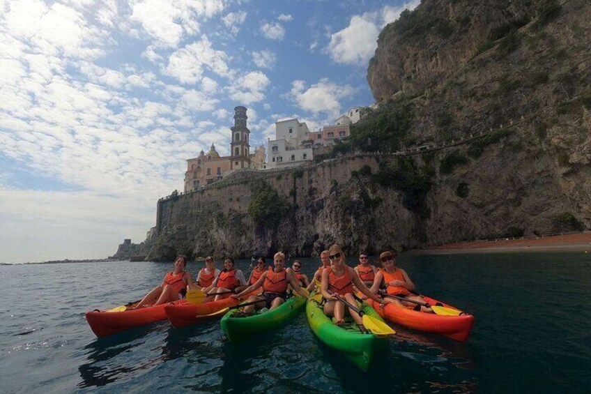 Kayaking&Snorkeling in Amalfi Coast, Maiori, Sea caves and beach