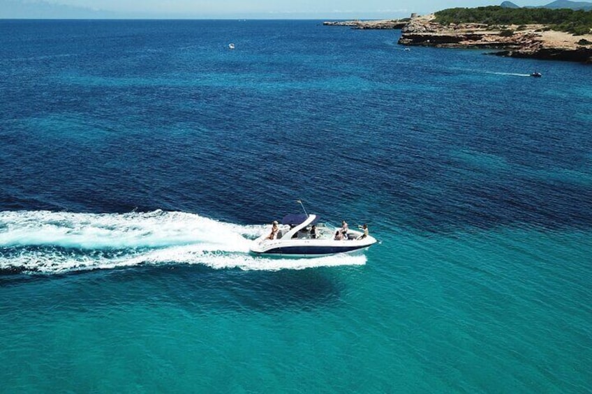 Private Full Day Boat Tour from Sant Antoni de Portmany