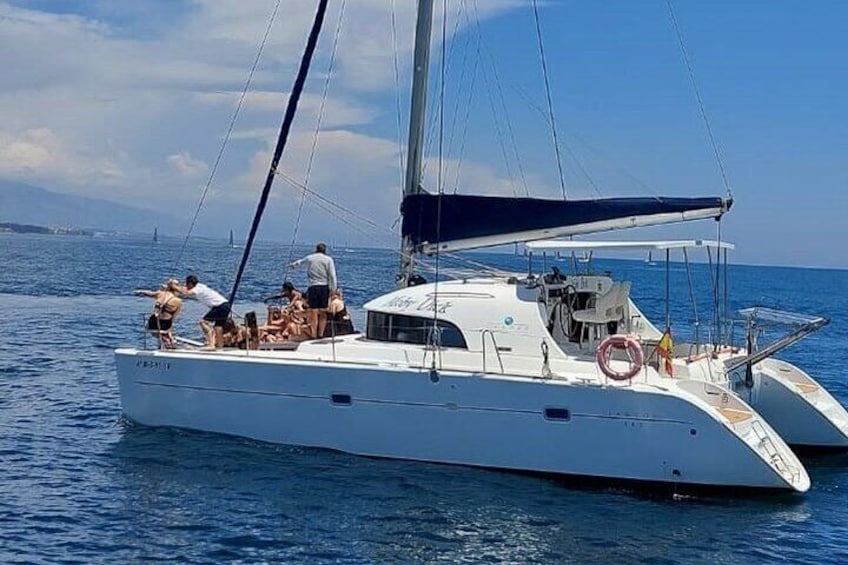 Private Catamaran Tour Experience along the Malaga Coast