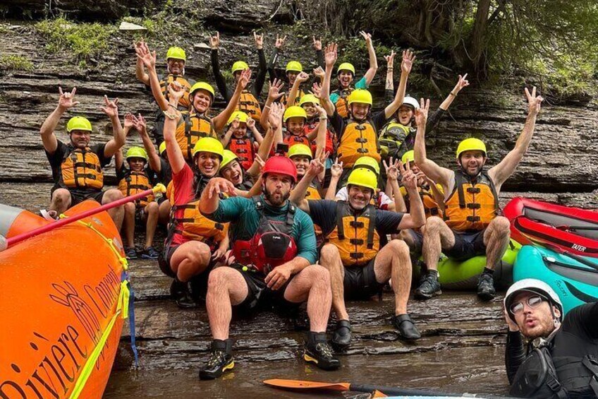 Rafting and kayaking on the Jacques Cartier River