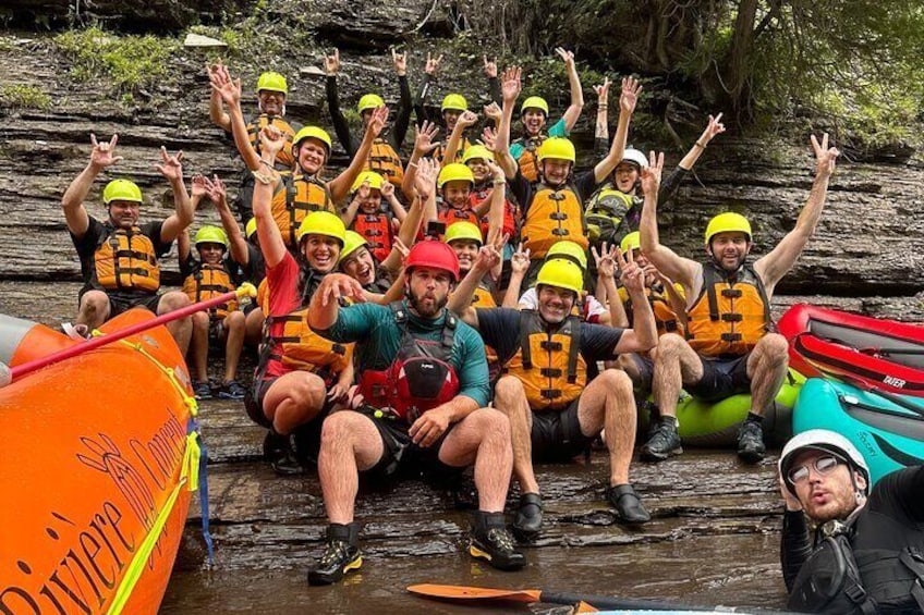 Rafting and kayaking on the Jacques Cartier River