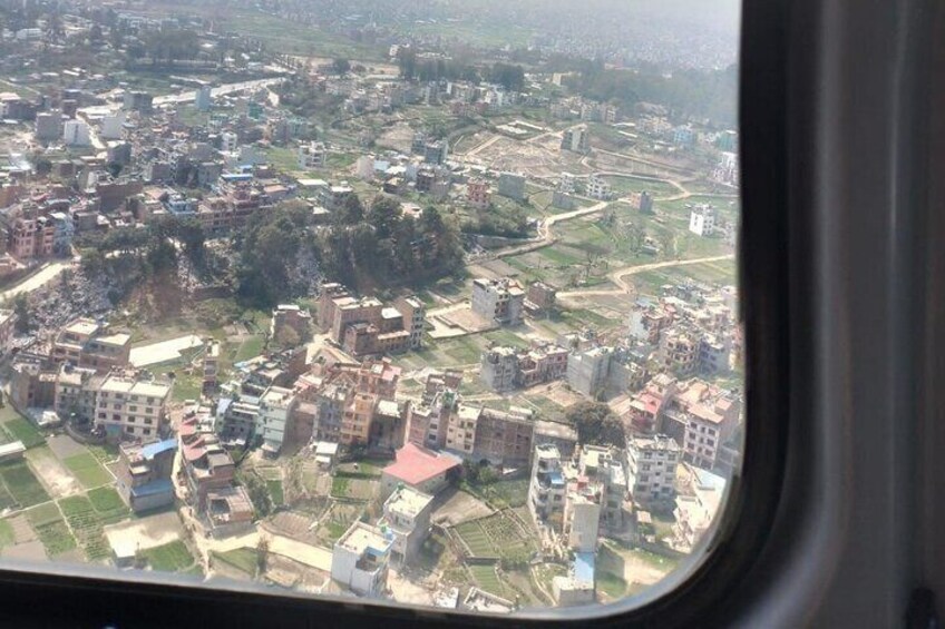 Kathmandu city view From Helicopters