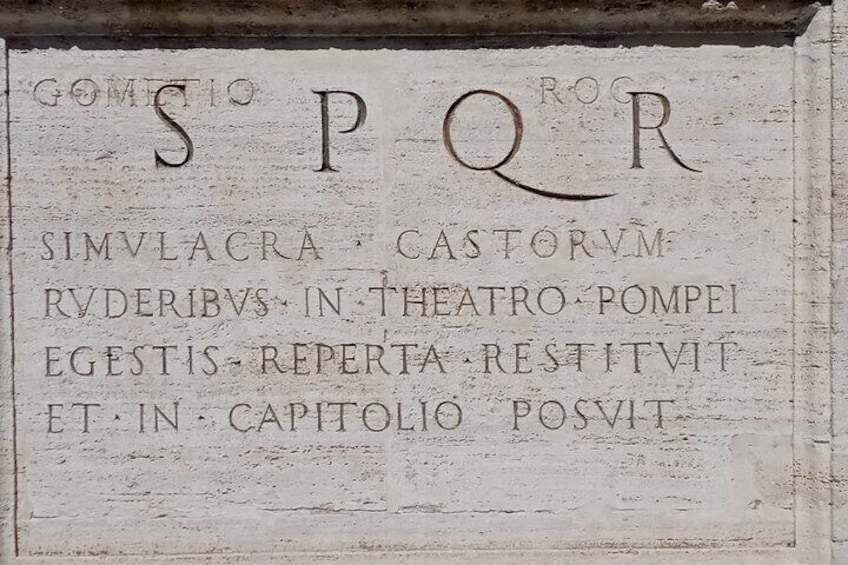 "Senatus Popolus Que Romanus" Symbol of Rome