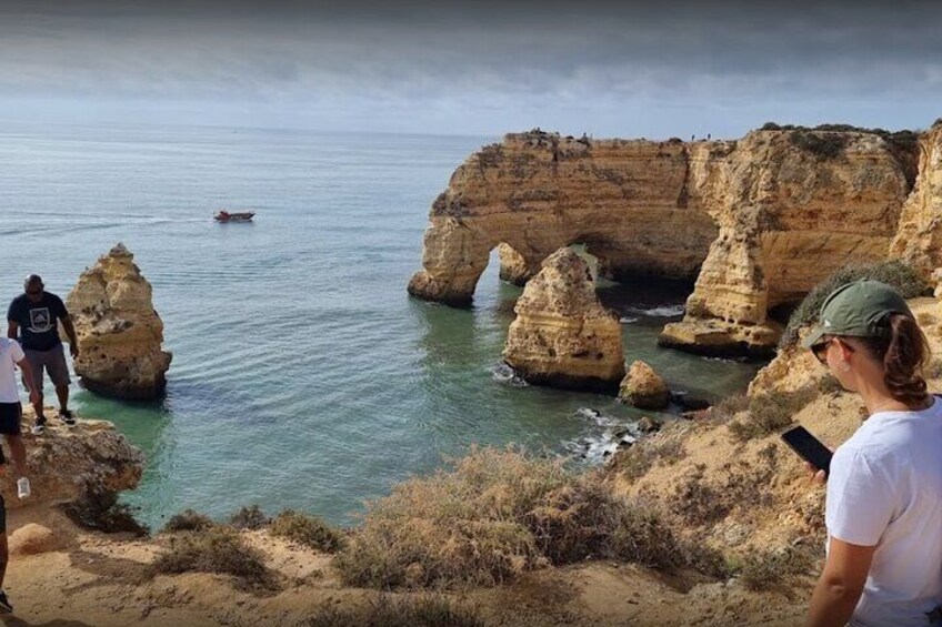 From Faro: Benagil, Algar Seco, and Marine Adventure Tour