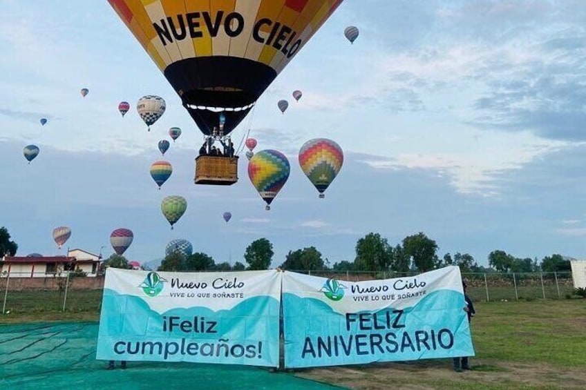 Celebrate your birthday by flying in a balloon