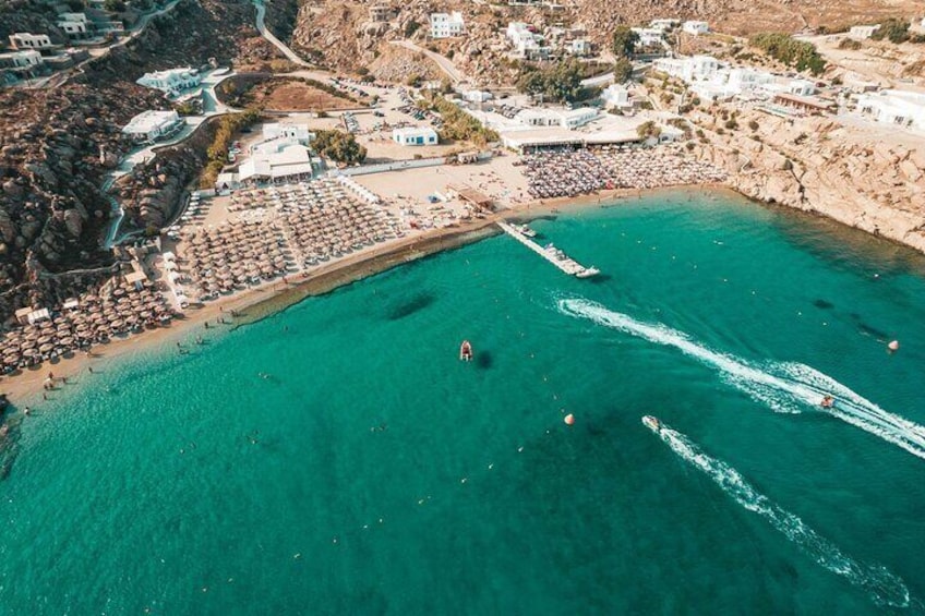 Super Paradise Beach Mykonos Seaside Sunbed (1st row)