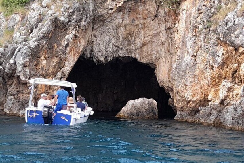 Add an optional boat trip to Paleokastritsa caves. Shared and private options are available.