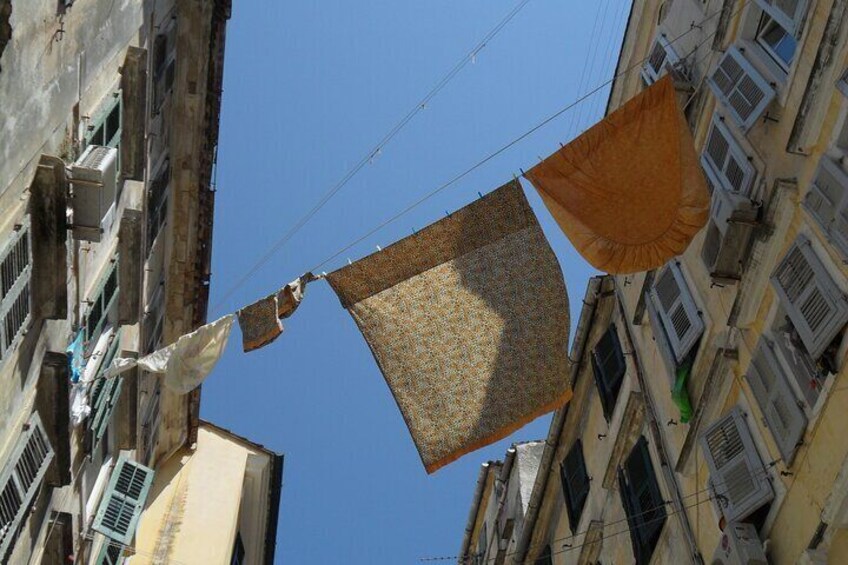 Look up in Corfu Old Town!