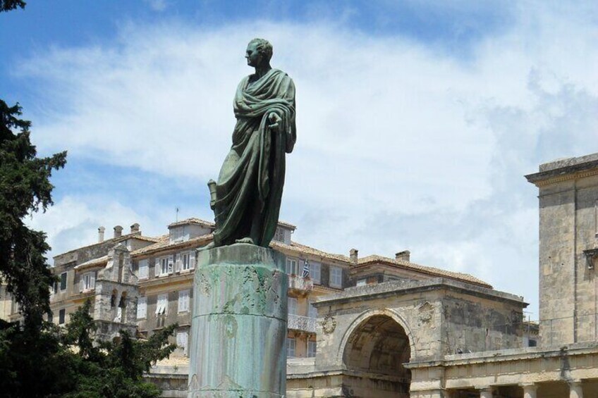 Statue of Sir Frederick Adam, Lord High Commissioner of the Ionian Islands from 1824 to 1832.