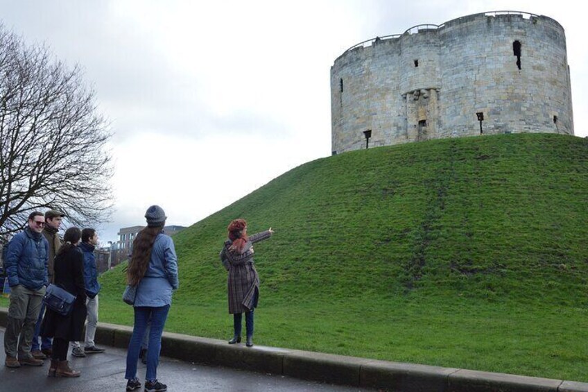 Clifford's Tower is all that is left from York castle.