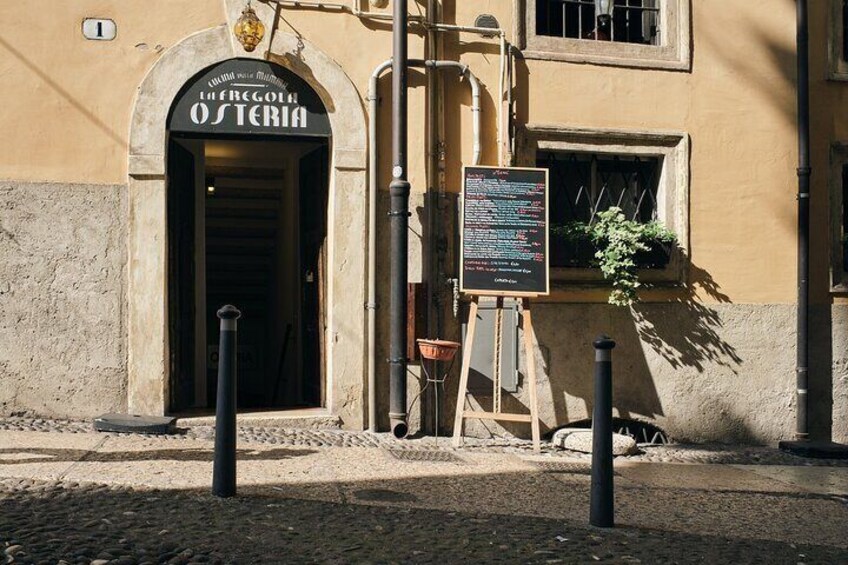 The Entrance to the Restaurant & Wine Cellar