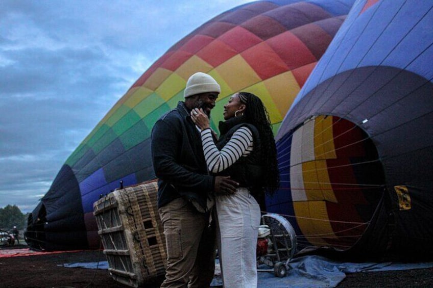Mexico City Balloon Flight+Breakfast in Cave+Transportation