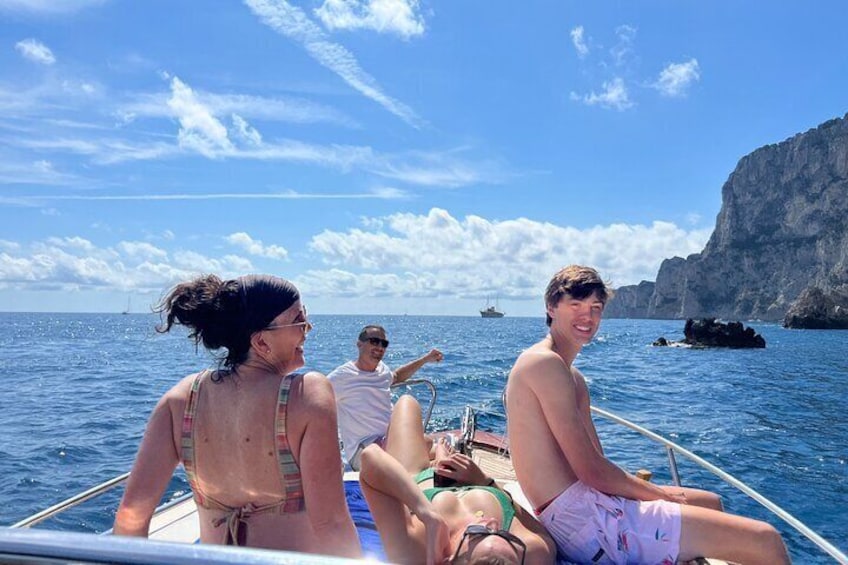 From Sorrento: Capri Private boat tour Full Day