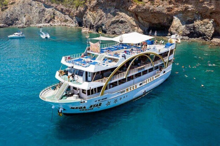 Antalya Mega Star Yatch Tour with Foam Party and Lunch