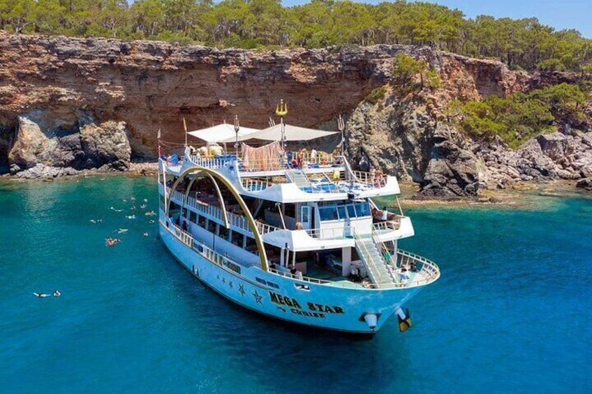 Antalya Mega Star Yatch Tour with Foam Party and Lunch