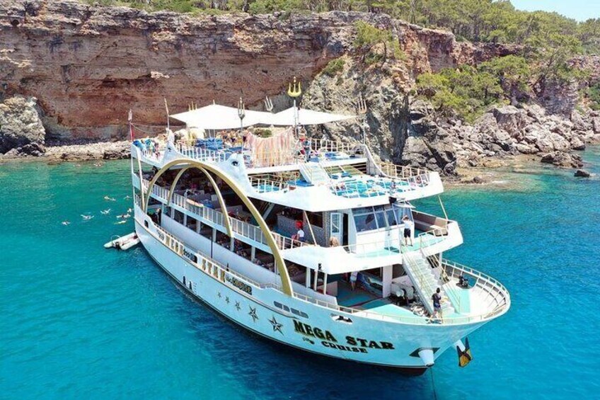 Antalya Mega Star Yatch Tour with Foam Party and Lunch