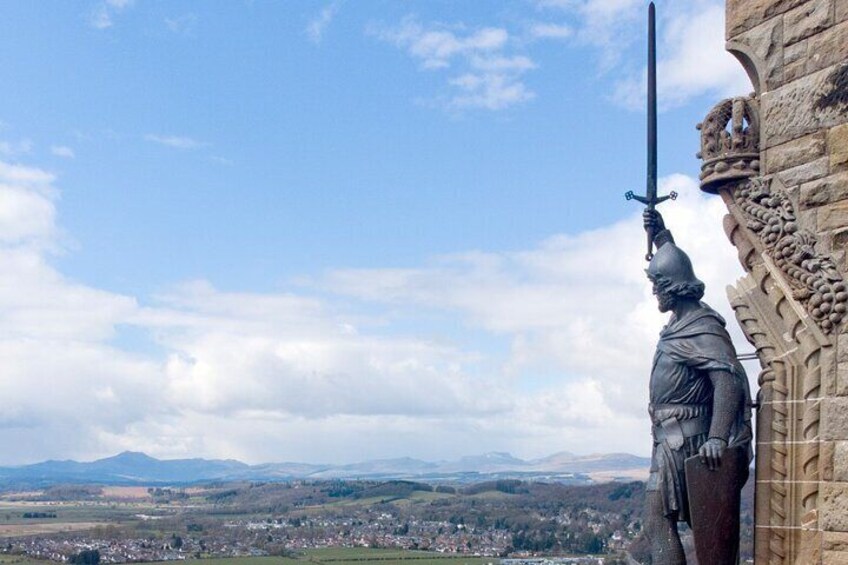 View from the top of William Wallace Monument