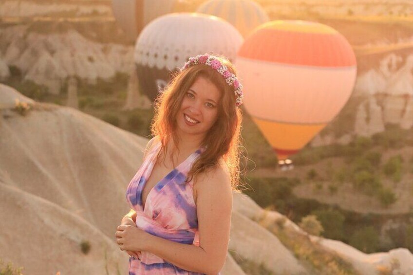 Professional Photo Shoot with Hot Air Balloons in Cappadocia