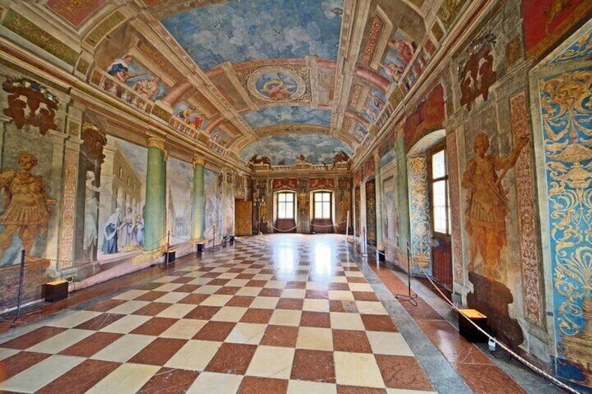 Inside Hellbrunn palace
