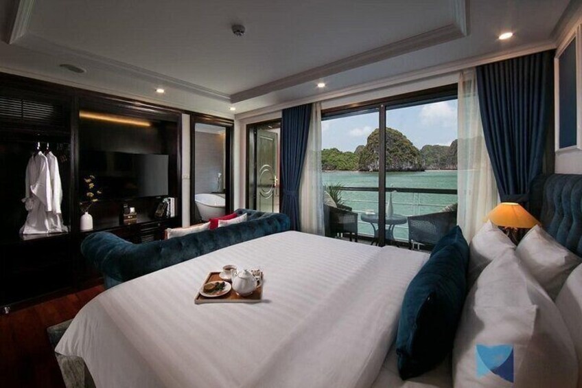 All-Inclusive 2 Day 1 Night Ha Long Bay Luxury Cruises & Balcony