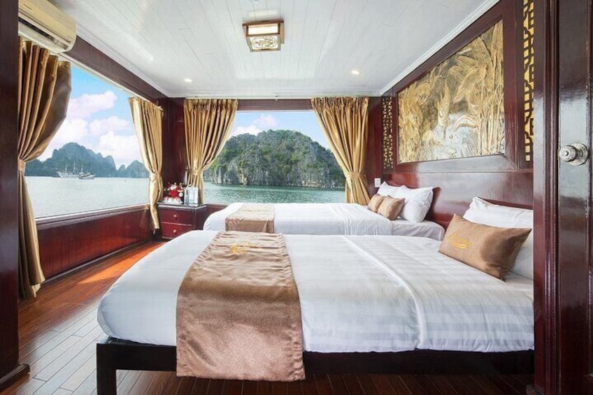 All-Inclusive 2 Day 1 Night Ha Long Bay Luxury Cruises & Balcony