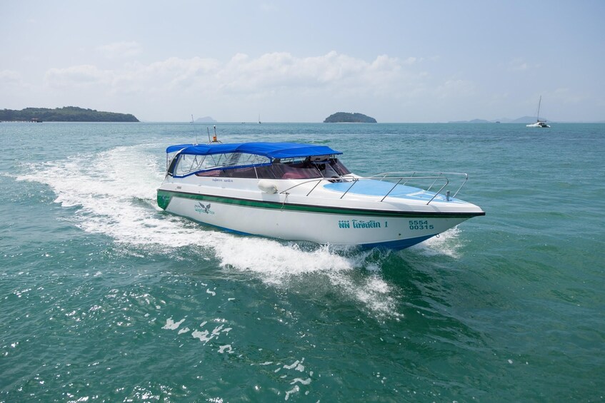 Travel from Koh Phi Phi Laem Tong Beach to Phuket Ao Po by speed boat