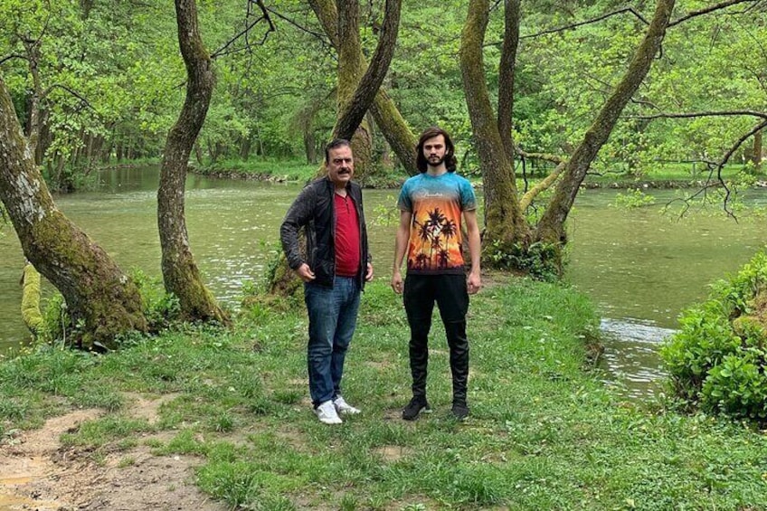 The spring of the Bosna River, Vrelo Bosne, Sarajevo, Bosnia and Herzegovina 